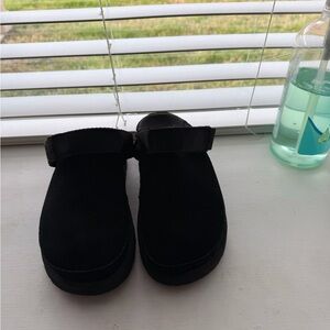 UGG Black Suede Flats